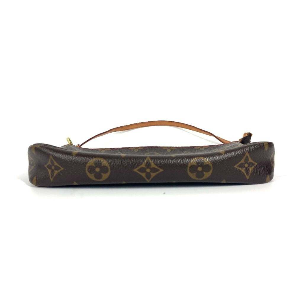 LOUIS VUITTON Authentic Brown Monogram Canvas Pochette Pouch - Picture 4 of 12